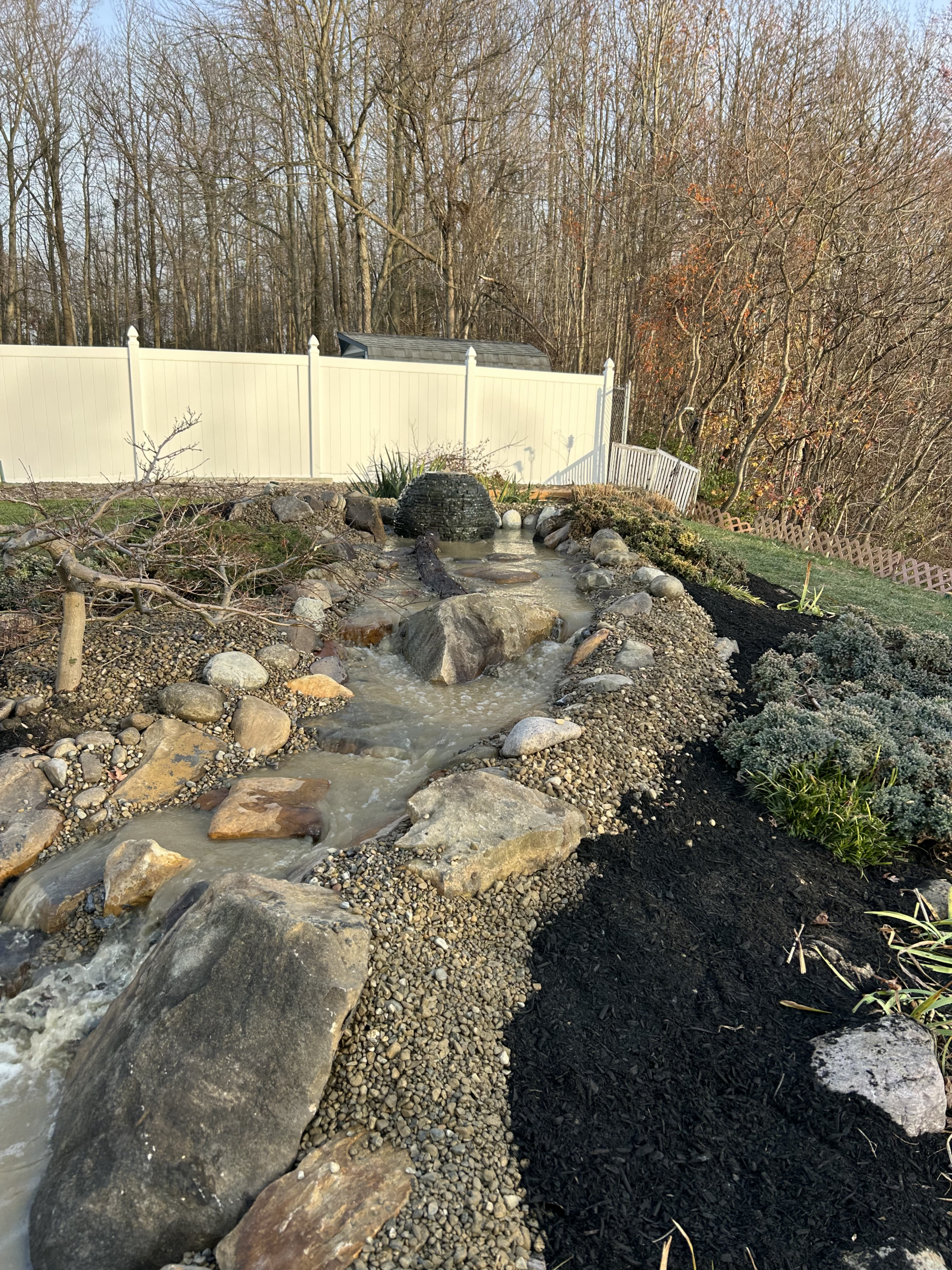 Sewell Backyard Pond & Waterfall Renovation