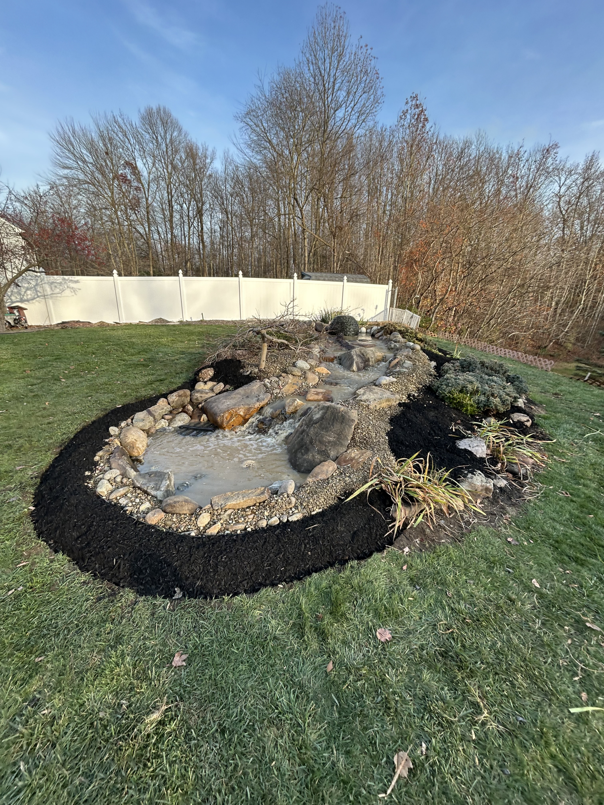 Sewell Backyard Pond & Waterfall Renovation