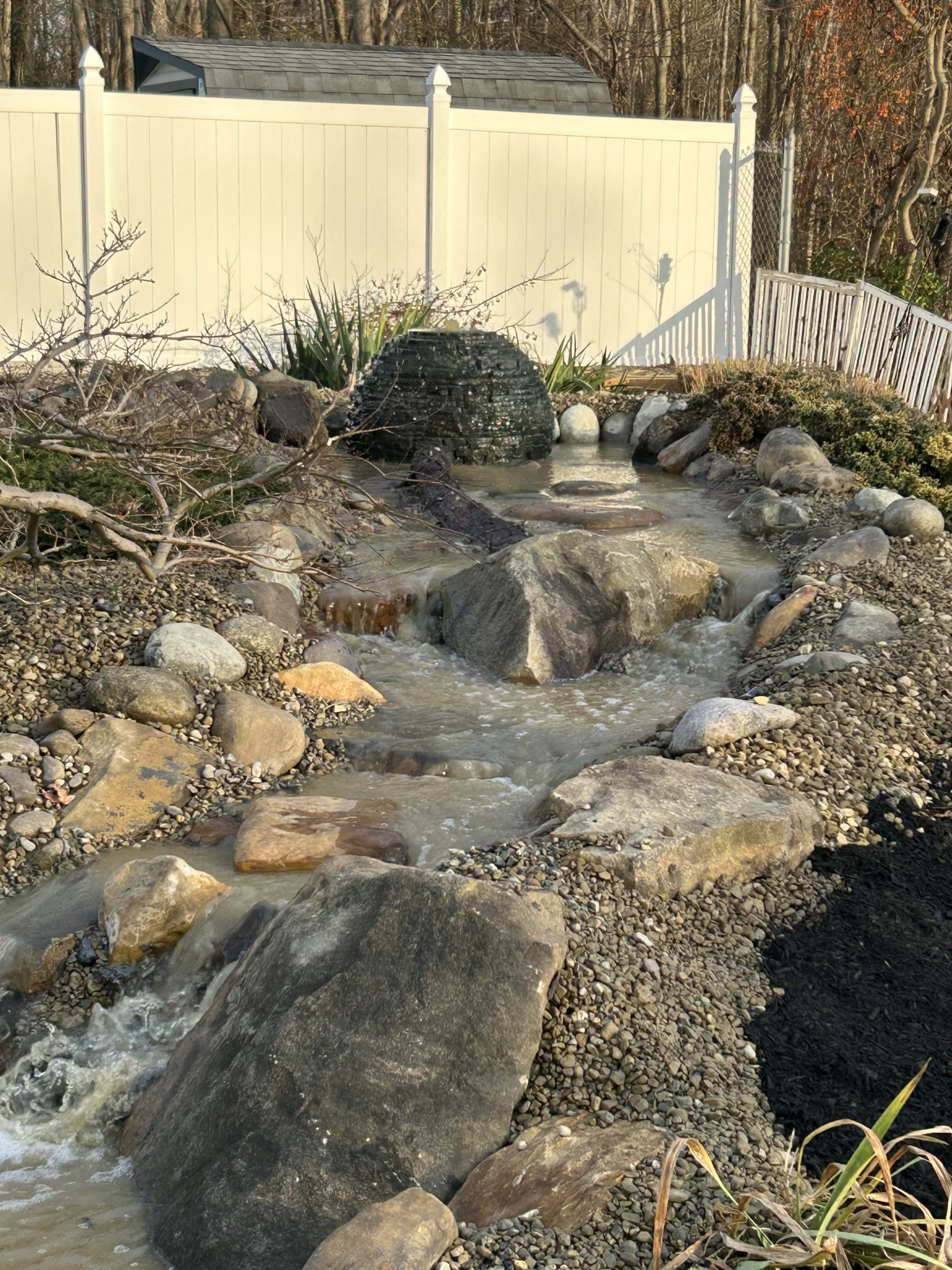 Sewell Backyard Pond & Waterfall Renovation