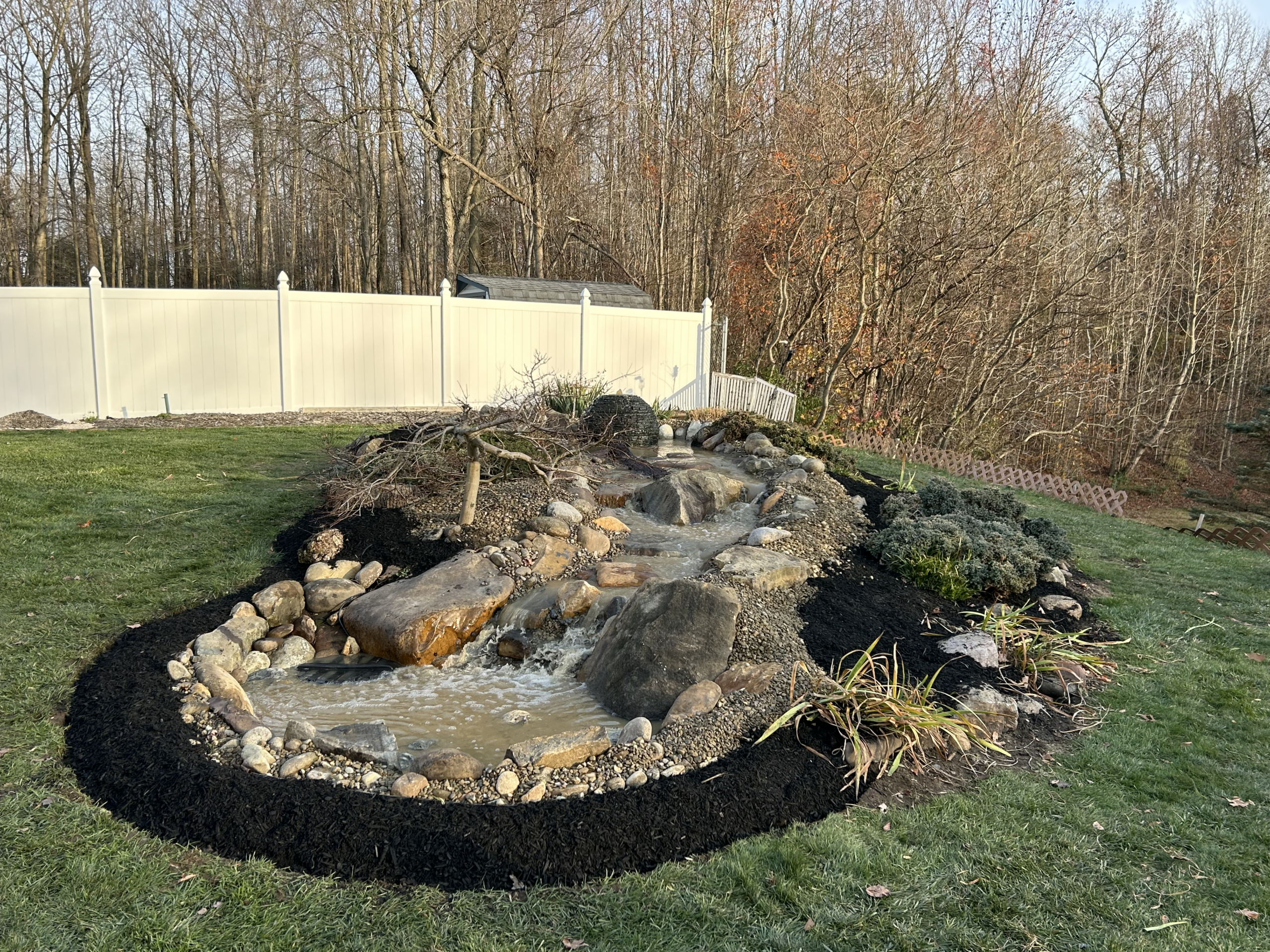 Sewell Backyard Pond & Waterfall Renovation